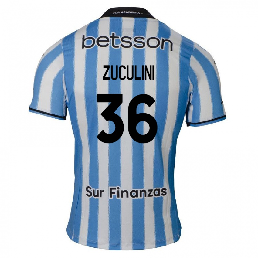 Criança Camisola Bruno Zuculini #36 Azul Branco Preto Principal 2024/25 Camisa Brasil