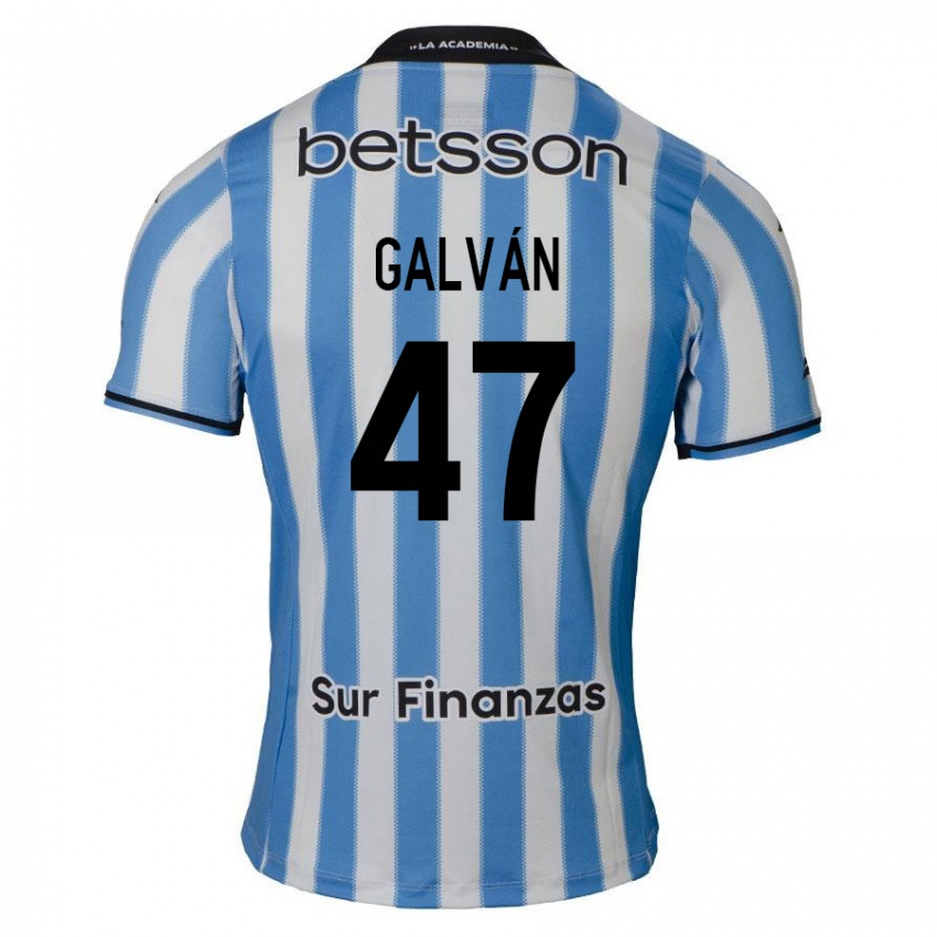 Criança Camisola Ignacio Galván #47 Azul Branco Preto Principal 2024/25 Camisa Brasil