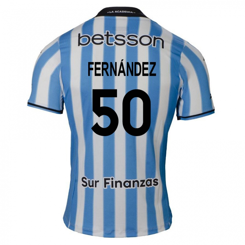 Criança Camisola Román Fernández #50 Azul Branco Preto Principal 2024/25 Camisa Brasil