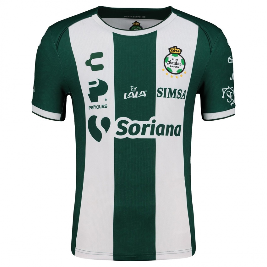 Criança Camisola Doryan Murillo #335 Verde Branco Principal 2024/25 Camisa Brasil