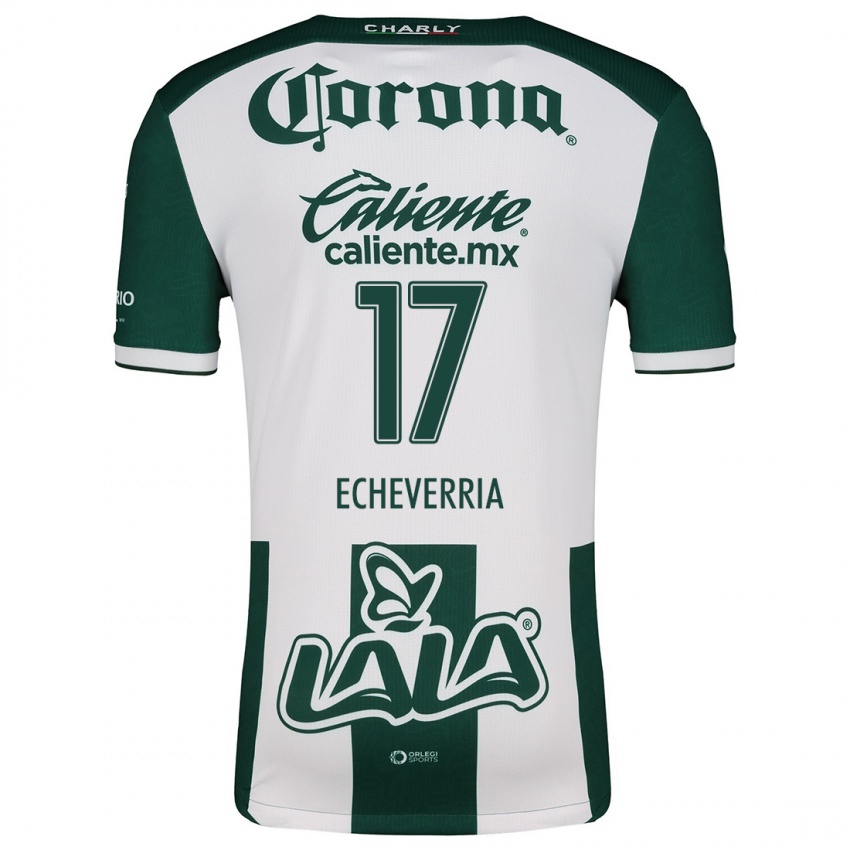 Criança Camisola Emmanuel Echeverría #17 Verde Branco Principal 2024/25 Camisa Brasil