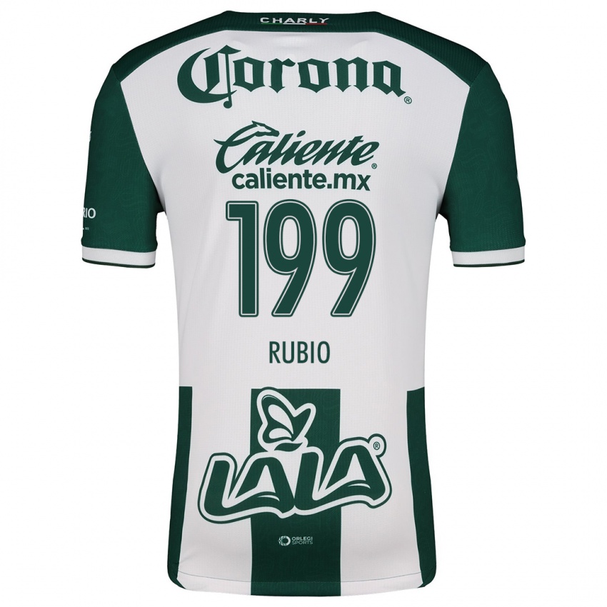 Criança Camisola Ronaldo Rubio #199 Verde Branco Principal 2024/25 Camisa Brasil