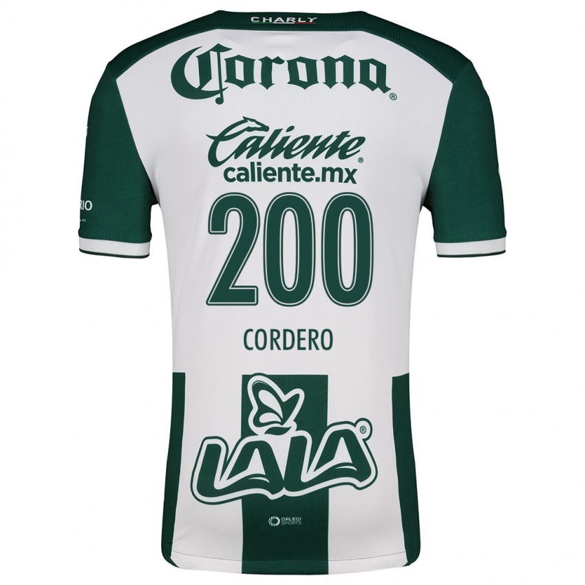 Criança Camisola Mario Cordero #200 Verde Branco Principal 2024/25 Camisa Brasil