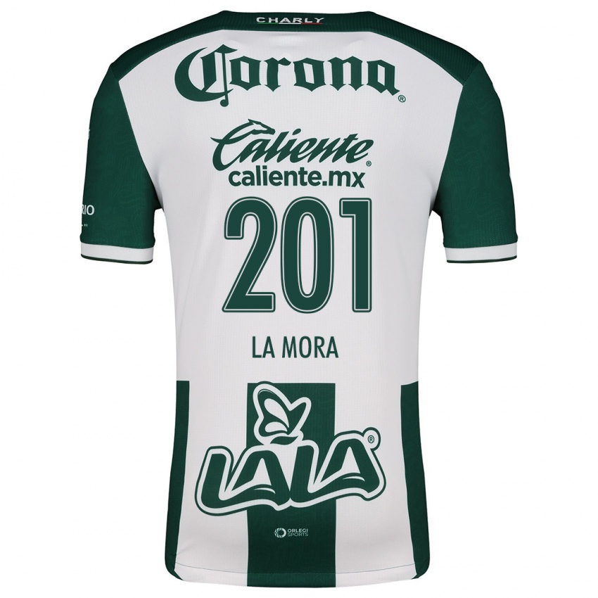 Criança Camisola Luis De La Mora #201 Verde Branco Principal 2024/25 Camisa Brasil