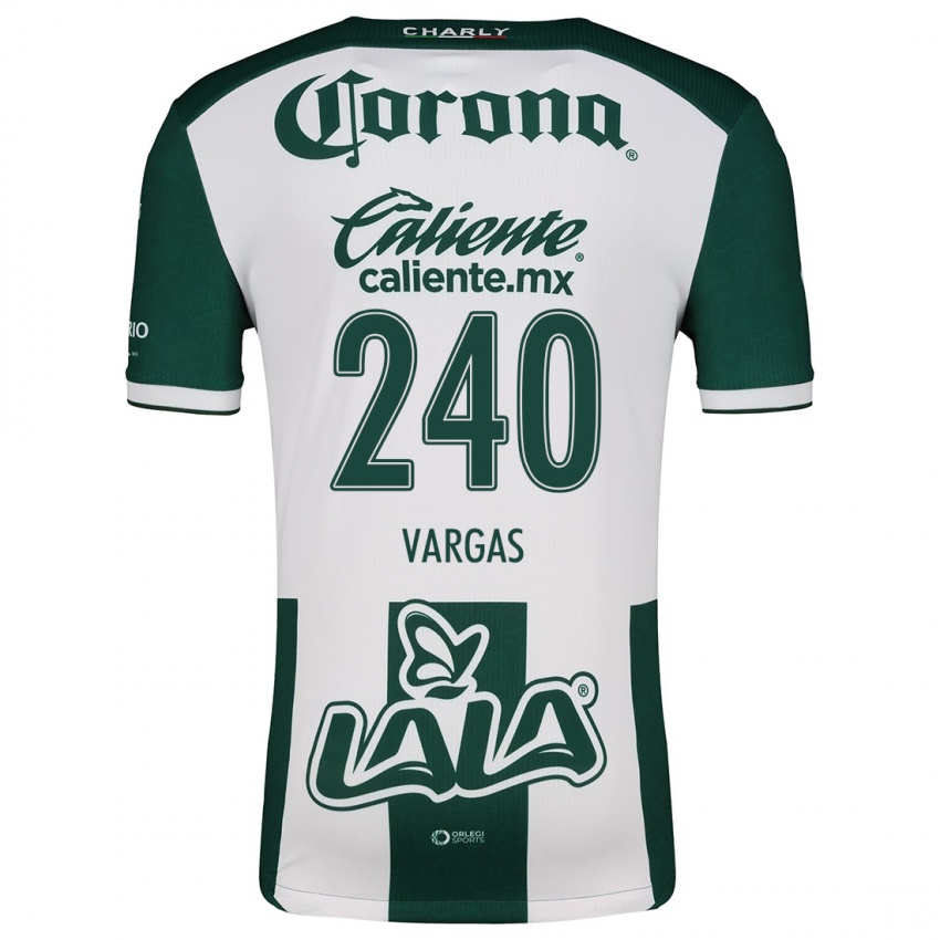 Criança Camisola Diego Vargas #240 Verde Branco Principal 2024/25 Camisa Brasil