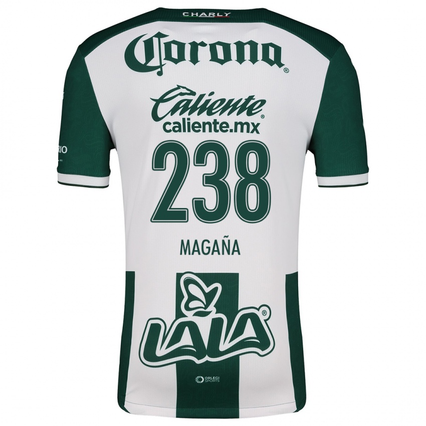 Criança Camisola Emilio Magaña #238 Verde Branco Principal 2024/25 Camisa Brasil