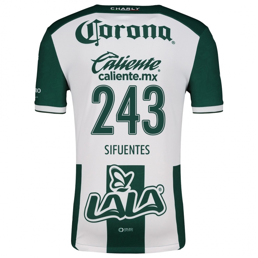 Criança Camisola José Sifuentes #243 Verde Branco Principal 2024/25 Camisa Brasil