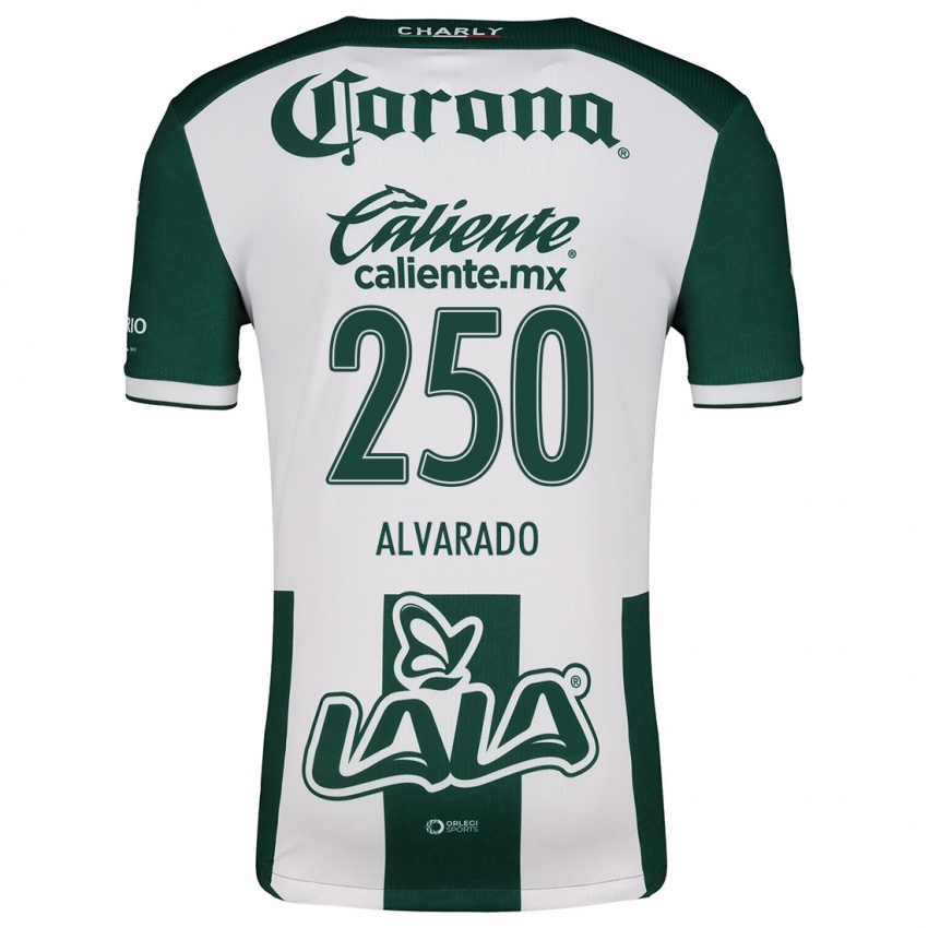 Criança Camisola Edwin Alvarado #250 Verde Branco Principal 2024/25 Camisa Brasil