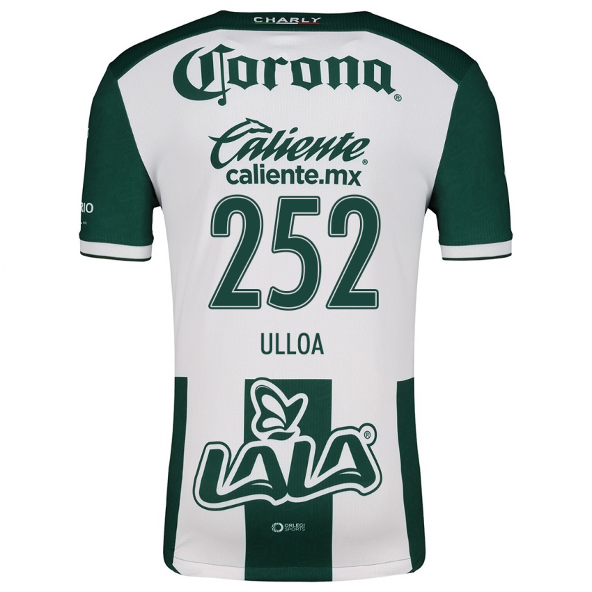 Criança Camisola José Ulloa #252 Verde Branco Principal 2024/25 Camisa Brasil