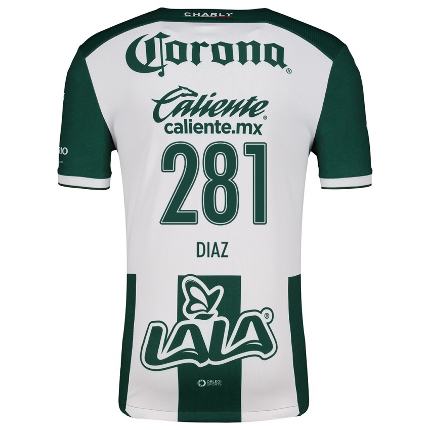 Criança Camisola Didier Díaz #281 Verde Branco Principal 2024/25 Camisa Brasil