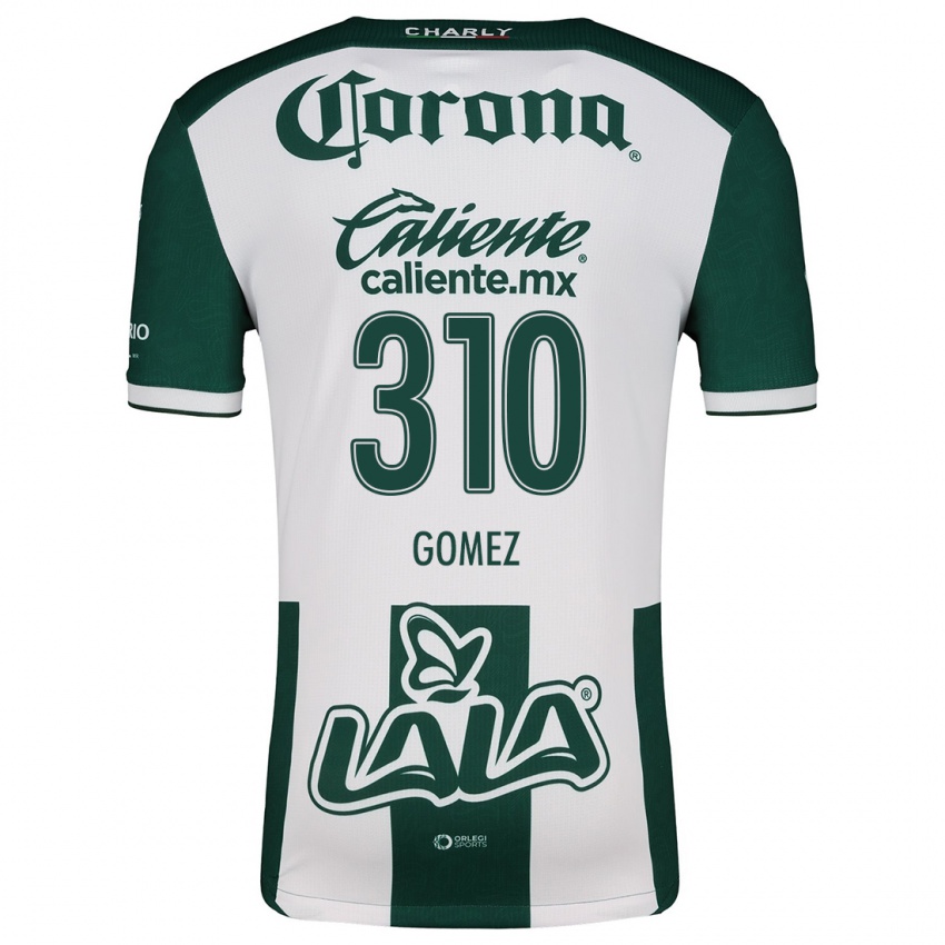 Criança Camisola Luis Gómez #310 Verde Branco Principal 2024/25 Camisa Brasil