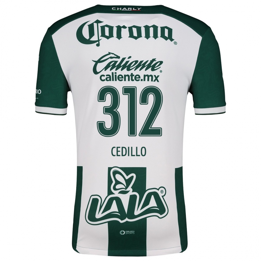 Criança Camisola Nelson Cedillo #312 Verde Branco Principal 2024/25 Camisa Brasil