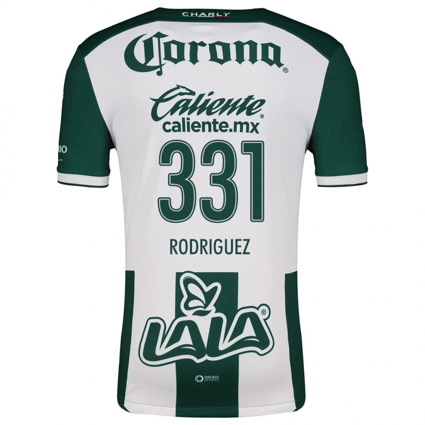 Criança Camisola Juan Rodríguez #331 Verde Branco Principal 2024/25 Camisa Brasil