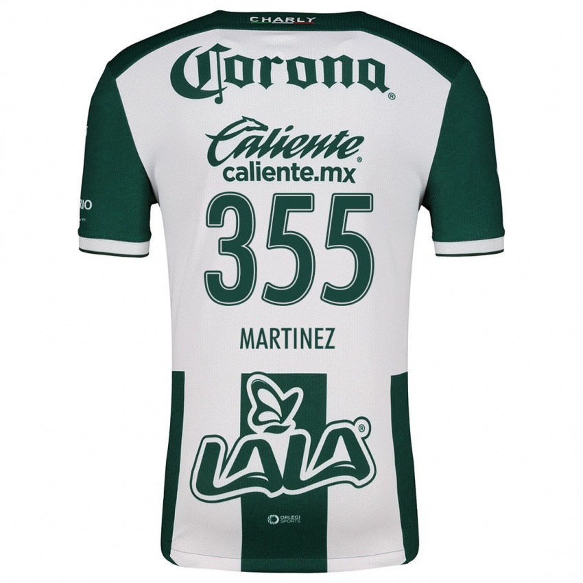 Criança Camisola Leonardo Martinez #355 Verde Branco Principal 2024/25 Camisa Brasil