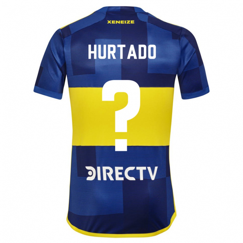 Criança Camisola Jan Hurtado #0 Azul Amarelo Principal 2024/25 Camisa Brasil