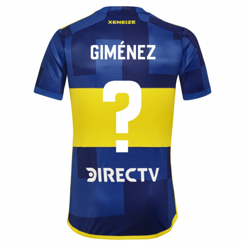 Criança Camisola Milton Giménez #0 Azul Amarelo Principal 2024/25 Camisa Brasil