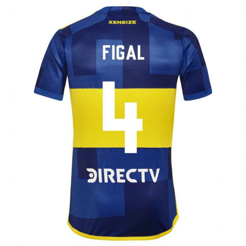 Criança Camisola Nicolas Figal #4 Azul Amarelo Principal 2024/25 Camisa Brasil