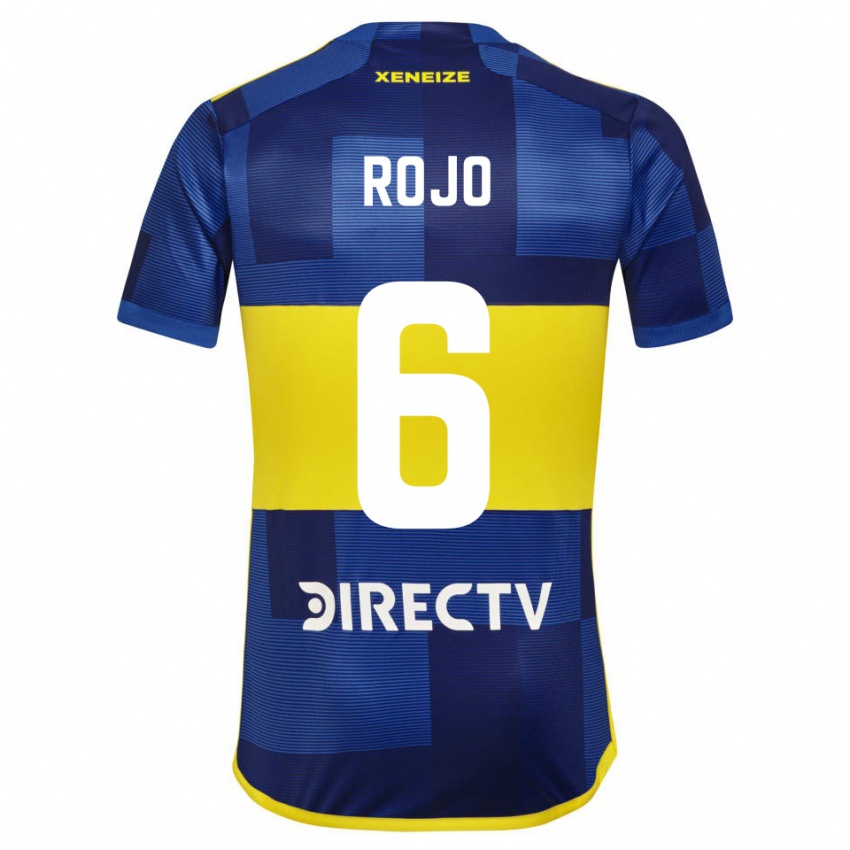 Criança Camisola Marcos Rojo #6 Azul Amarelo Principal 2024/25 Camisa Brasil