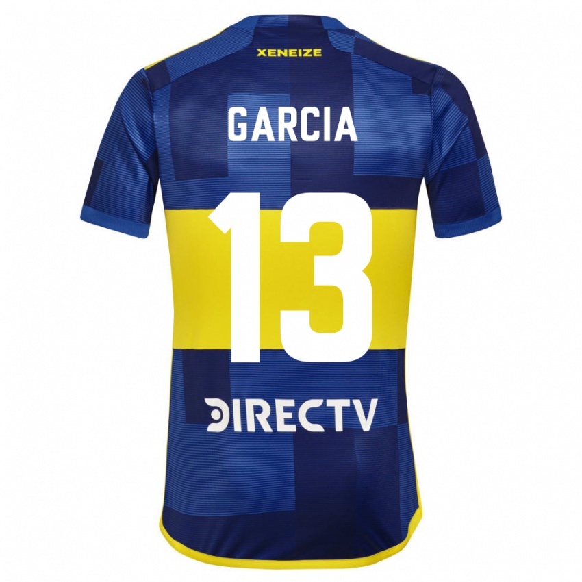 Criança Camisola Javier Garcia #13 Azul Amarelo Principal 2024/25 Camisa Brasil