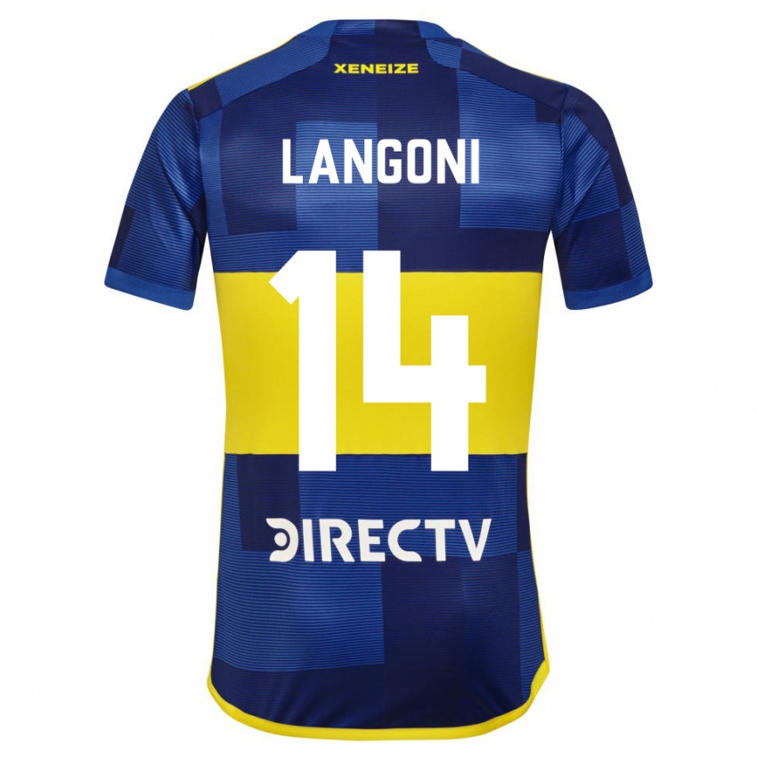 Criança Camisola Luca Langoni #14 Azul Amarelo Principal 2024/25 Camisa Brasil