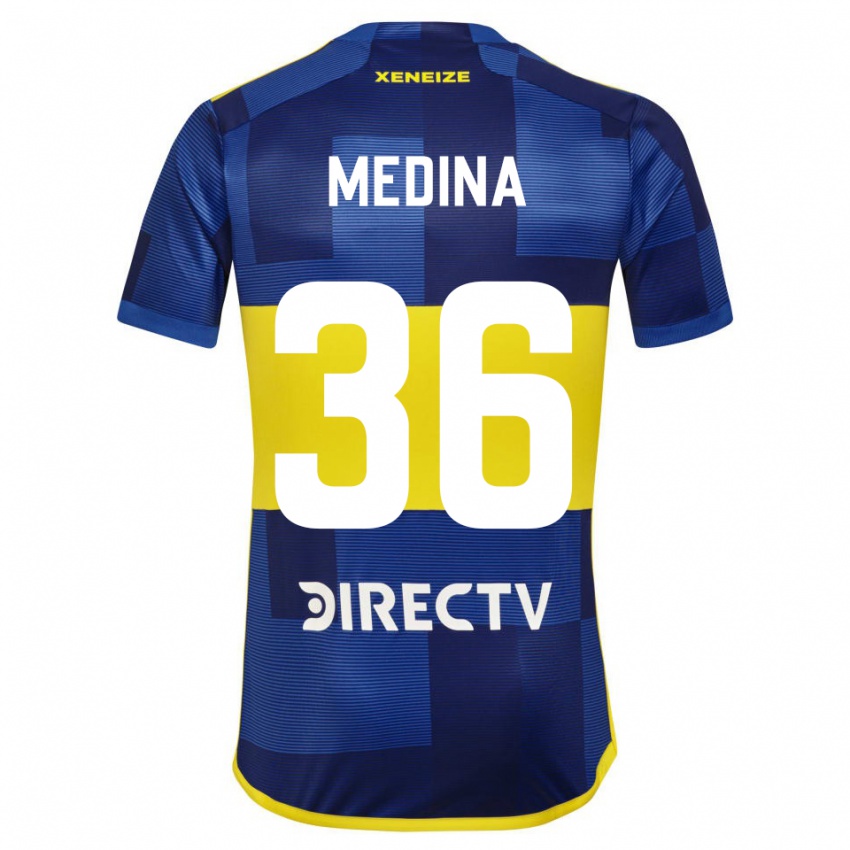 Criança Camisola Cristian Medina #36 Azul Amarelo Principal 2024/25 Camisa Brasil