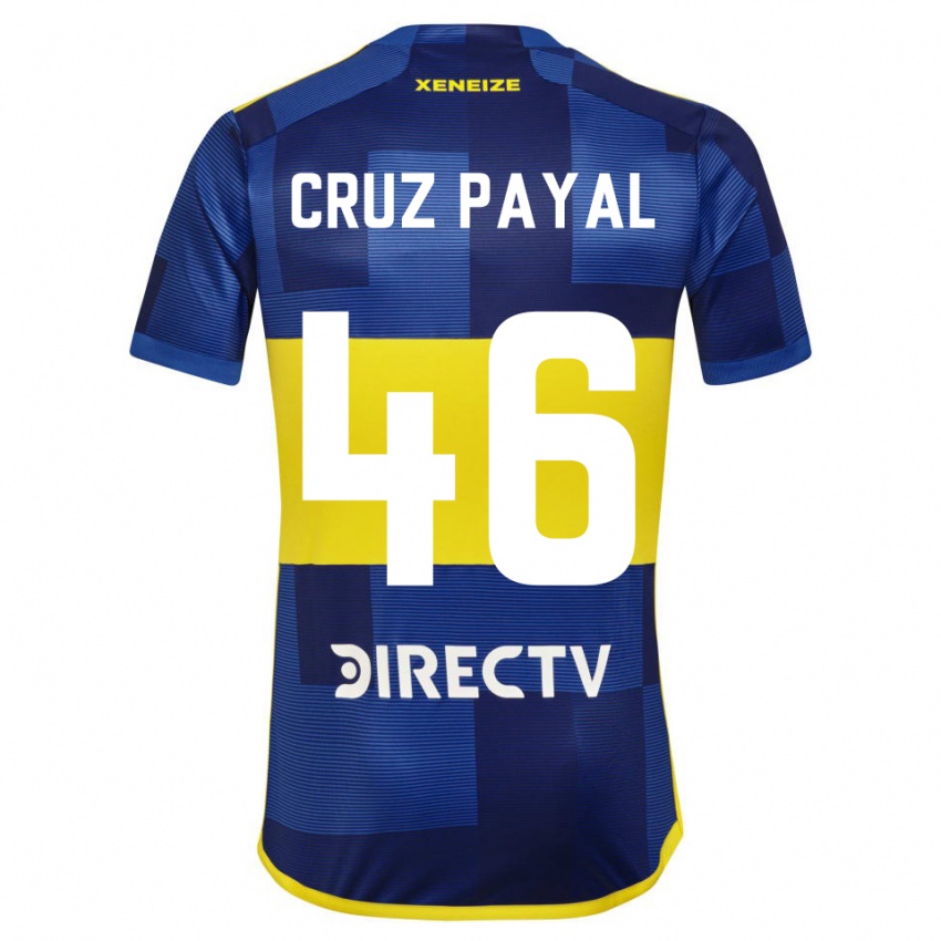 Criança Camisola Juan Cruz Payal #46 Azul Amarelo Principal 2024/25 Camisa Brasil