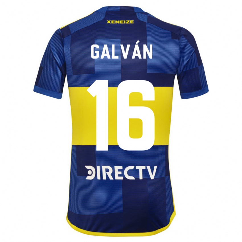 Criança Camisola Lucas Galván #16 Azul Amarelo Principal 2024/25 Camisa Brasil