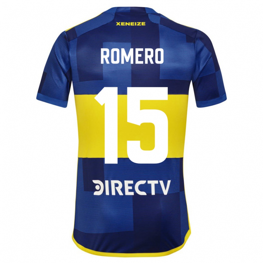 Criança Camisola Alejo Romero #15 Azul Amarelo Principal 2024/25 Camisa Brasil