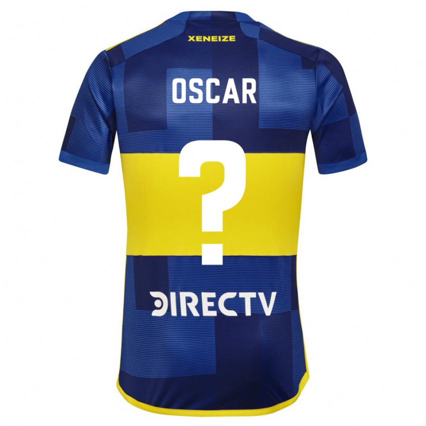 Criança Camisola Oscar Romero #0 Azul Amarelo Principal 2024/25 Camisa Brasil