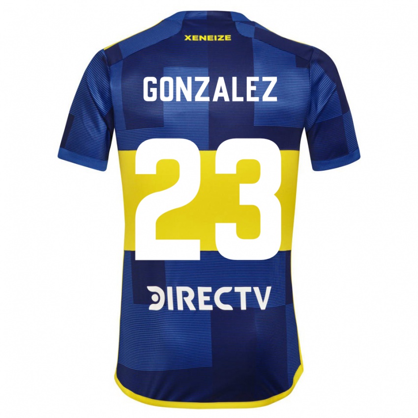 Criança Camisola Diego Gonzalez #23 Azul Amarelo Principal 2024/25 Camisa Brasil