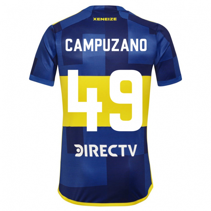 Criança Camisola Jorman Campuzano #49 Azul Amarelo Principal 2024/25 Camisa Brasil