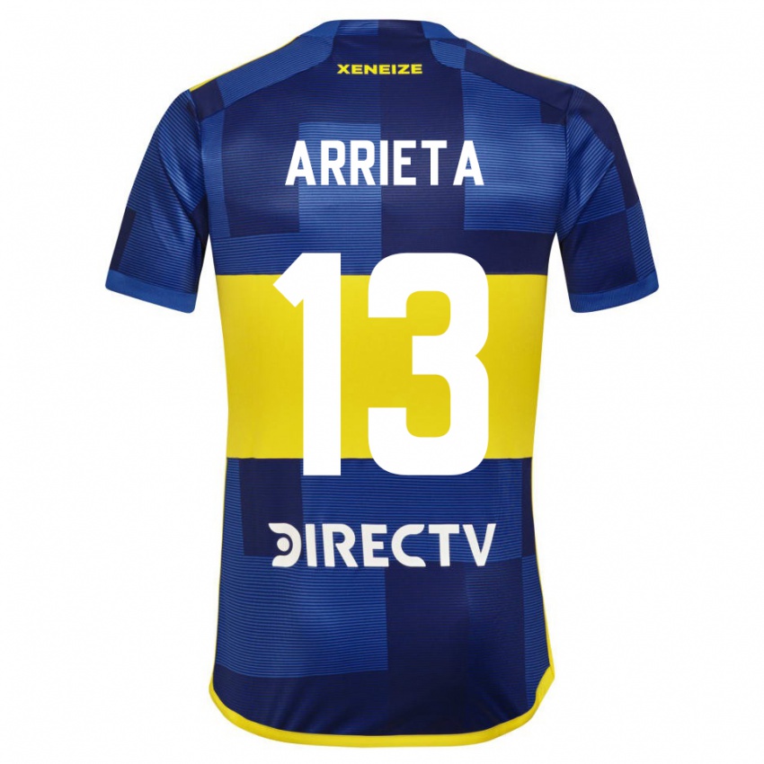 Criança Camisola Thomas Arrieta #13 Azul Amarelo Principal 2024/25 Camisa Brasil