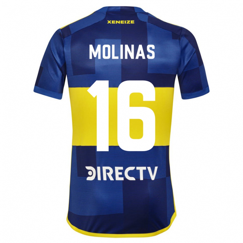 Criança Camisola Aaron Molinas #16 Azul Amarelo Principal 2024/25 Camisa Brasil