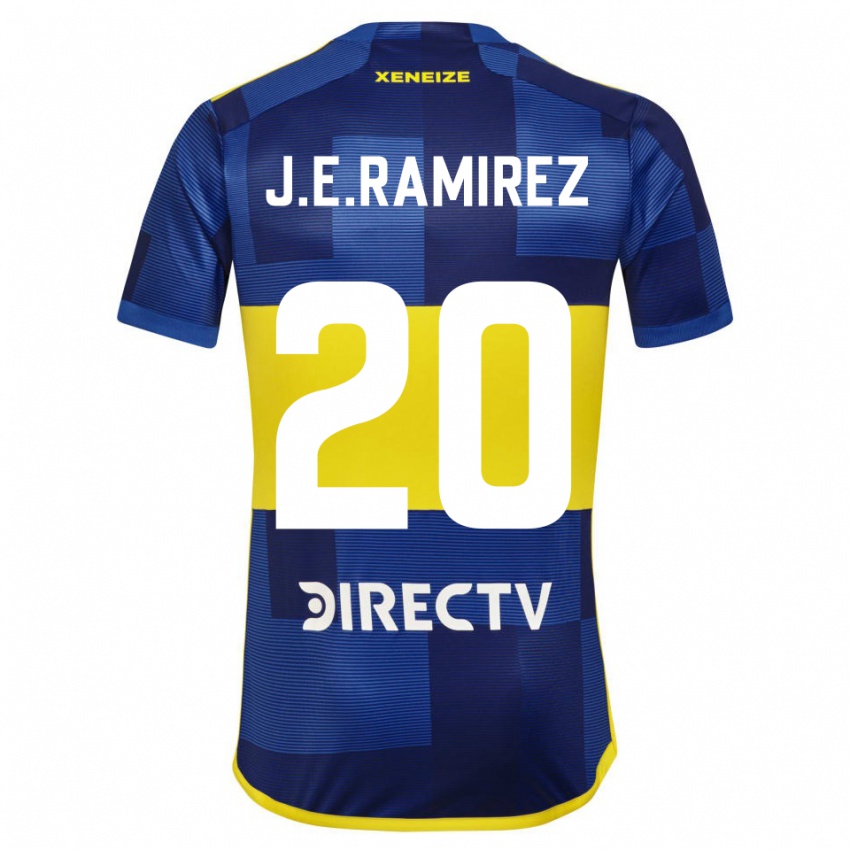 Criança Camisola Juan Edgardo Ramirez #20 Azul Amarelo Principal 2024/25 Camisa Brasil