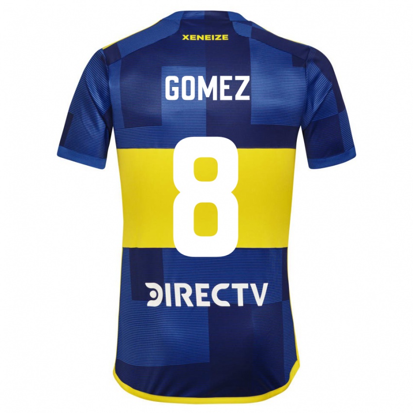 Criança Camisola Camila Gomez Ares #8 Azul Amarelo Principal 2024/25 Camisa Brasil