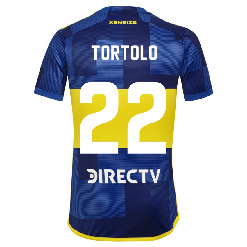 Criança Camisola Dulce Tortolo #22 Azul Amarelo Principal 2024/25 Camisa Brasil