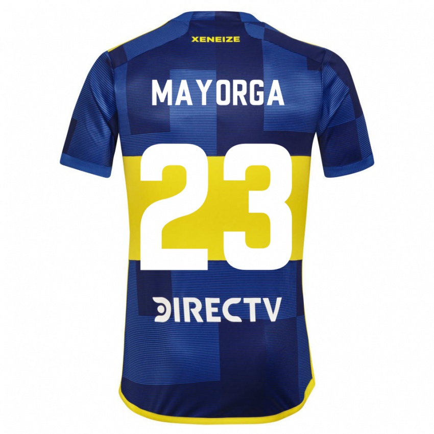 Criança Camisola Miriam Mayorga #23 Azul Amarelo Principal 2024/25 Camisa Brasil