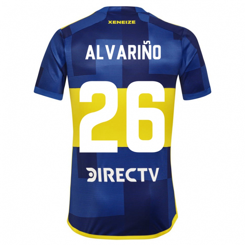 Criança Camisola Alexis Alvariño #26 Azul Amarelo Principal 2024/25 Camisa Brasil