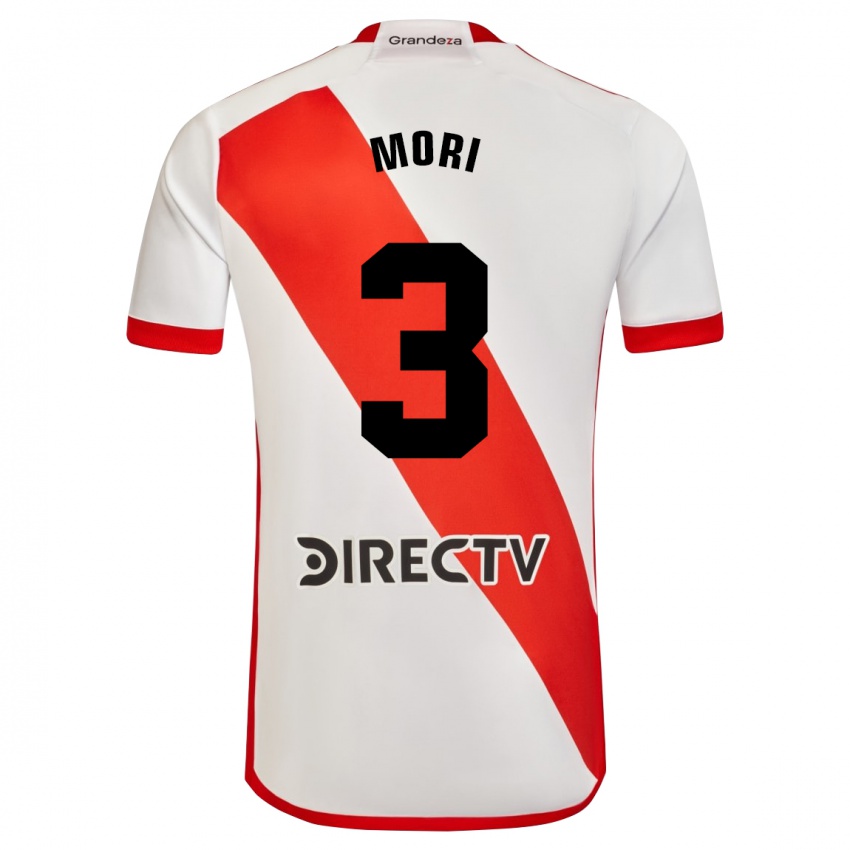 Criança Camisola Ramiro Funes Mori #3 Branco Vermelho Principal 2024/25 Camisa Brasil