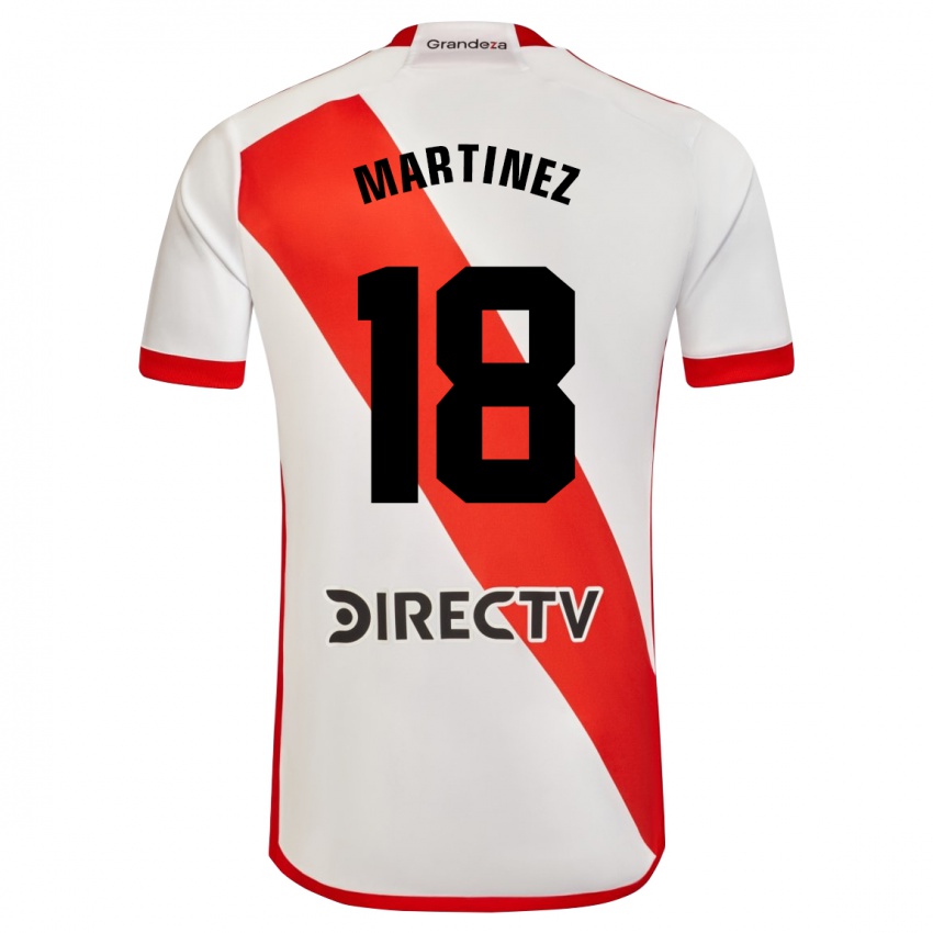 Criança Camisola Pity Martínez #18 Branco Vermelho Principal 2024/25 Camisa Brasil