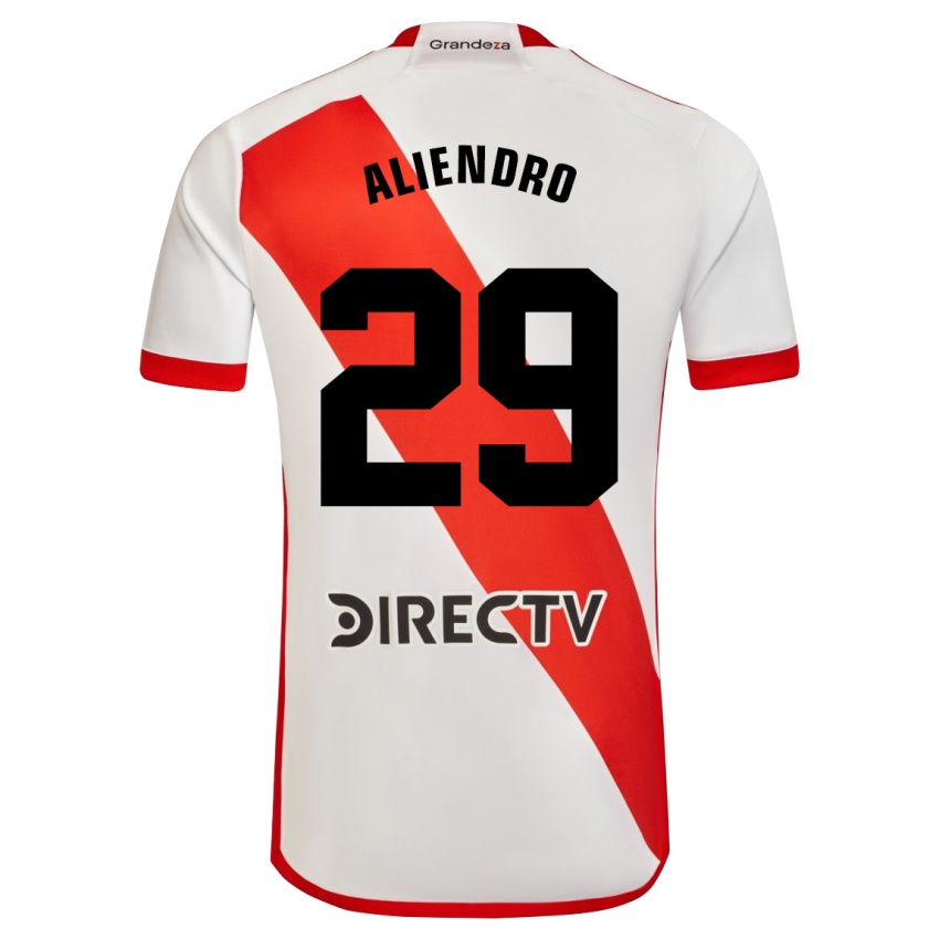 Criança Camisola Rodrigo Aliendro #29 Branco Vermelho Principal 2024/25 Camisa Brasil