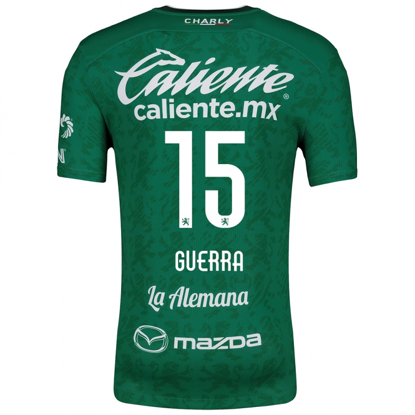 Criança Camisola Edgar Guerra #15 Verde Branco Principal 2024/25 Camisa Brasil