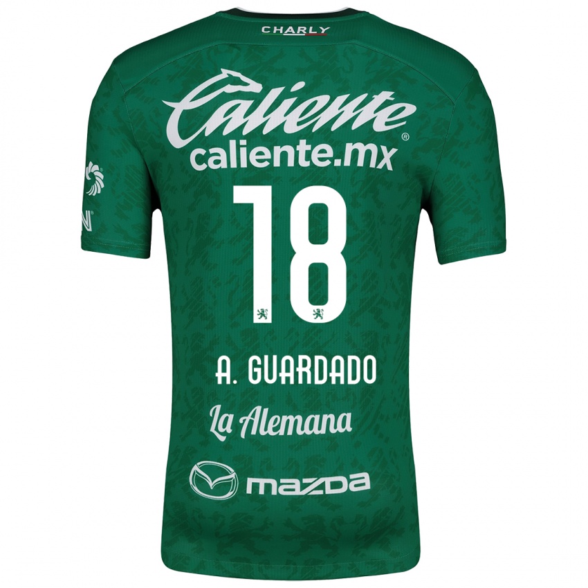 Criança Camisola Andrés Guardado #18 Verde Branco Principal 2024/25 Camisa Brasil