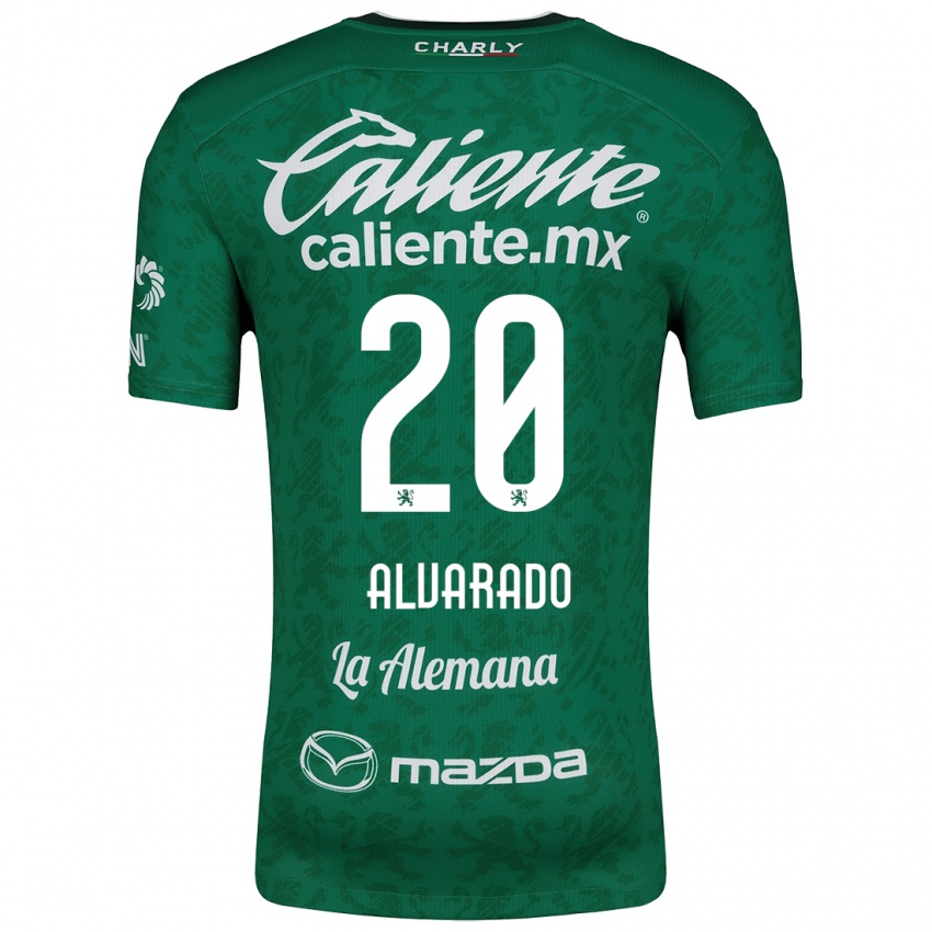 Criança Camisola Alfonso Alvarado #20 Verde Branco Principal 2024/25 Camisa Brasil