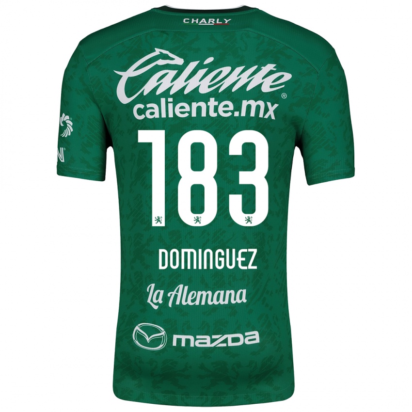 Criança Camisola Jesús Domínguez #183 Verde Branco Principal 2024/25 Camisa Brasil