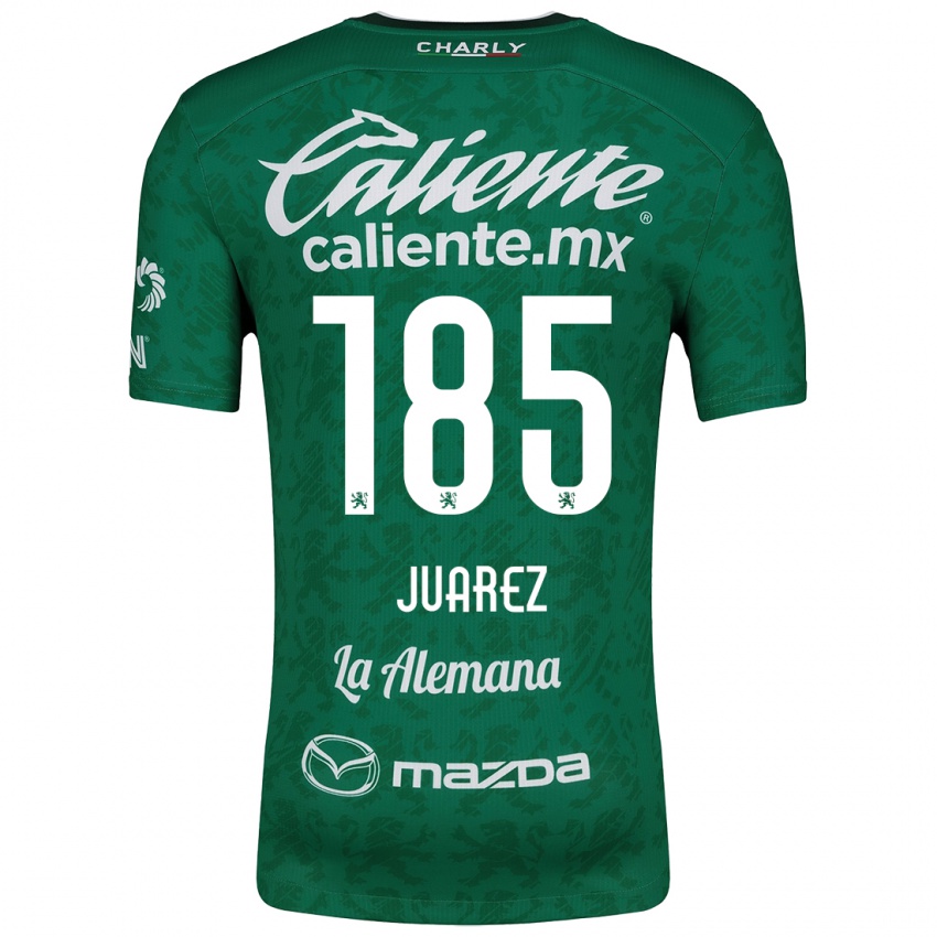 Criança Camisola Moisés Juárez #185 Verde Branco Principal 2024/25 Camisa Brasil