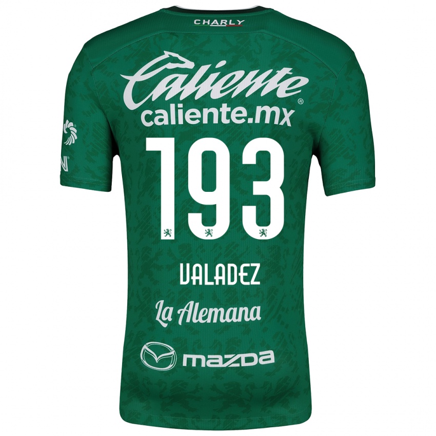 Criança Camisola Luis Valadez #193 Verde Branco Principal 2024/25 Camisa Brasil