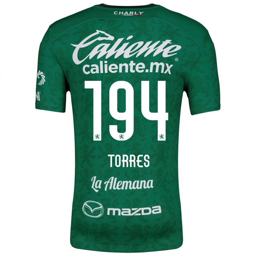 Criança Camisola Erick Torres #194 Verde Branco Principal 2024/25 Camisa Brasil