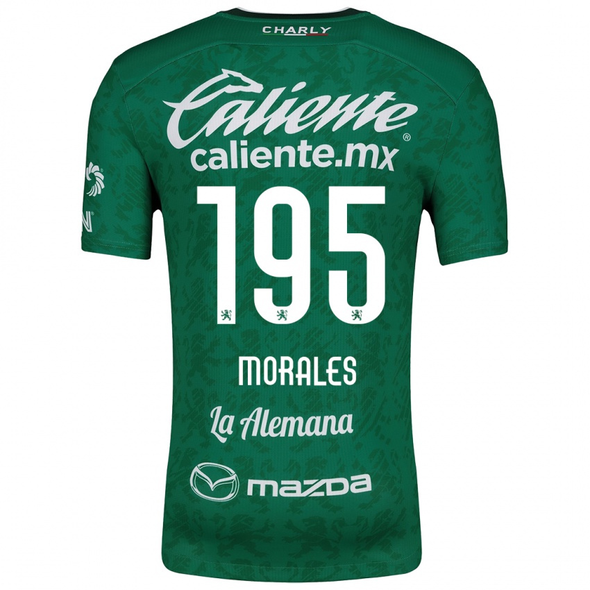 Criança Camisola Daniel Morales #195 Verde Branco Principal 2024/25 Camisa Brasil