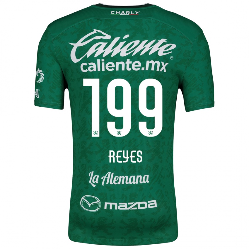 Criança Camisola Jonathan Reyes #199 Verde Branco Principal 2024/25 Camisa Brasil